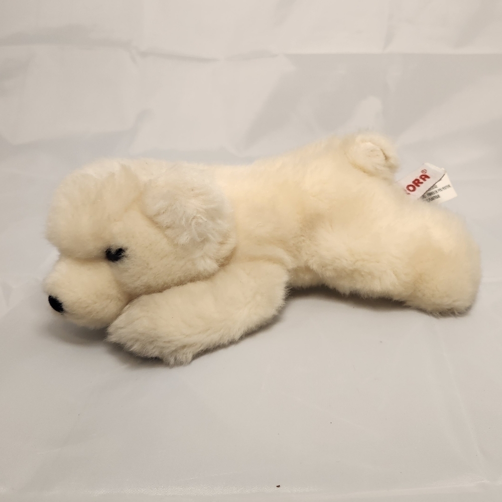 7 1/2" White Polar Bear Aurora Plush Stuffed Animal